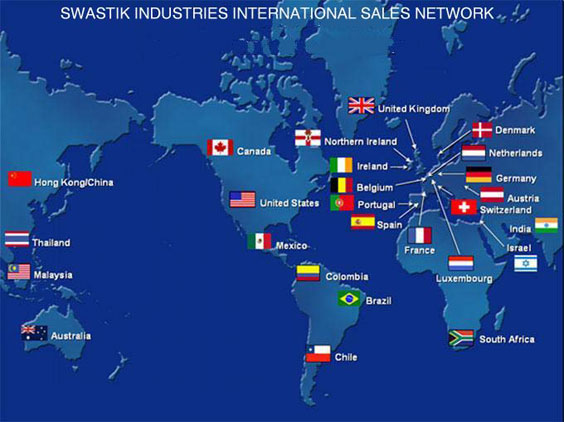 Swastik Industries international sales network